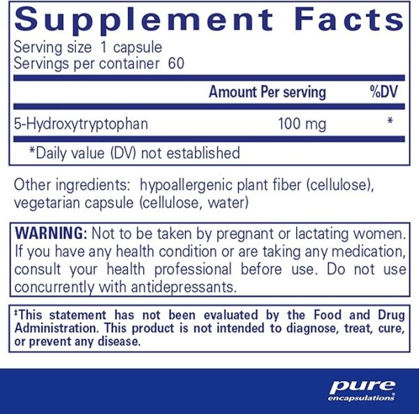5-HTP 100mg 60 Caps - Image 2